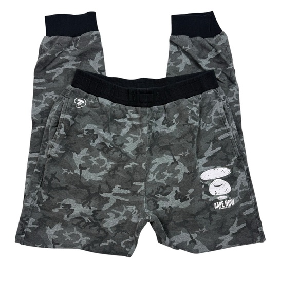 Bape Aape NOW Gray Sweatpants Urban Camo Joggers - Picture 1 of 7